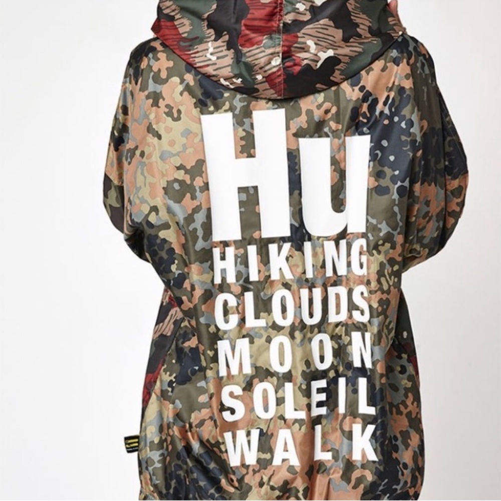 ADIDAS PHARRELL WILLIAMS HU HIKING CAMO WINDBREAKR, SIZE SMALL - Picture 5 of 12